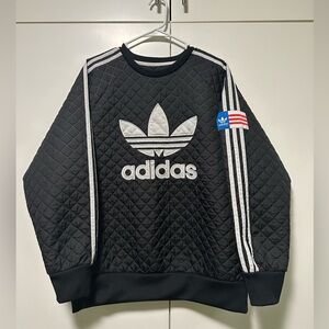 ADIDAS RITA ORA Planetary Oversized Sweatshirt Black Women Size US L | UK 18